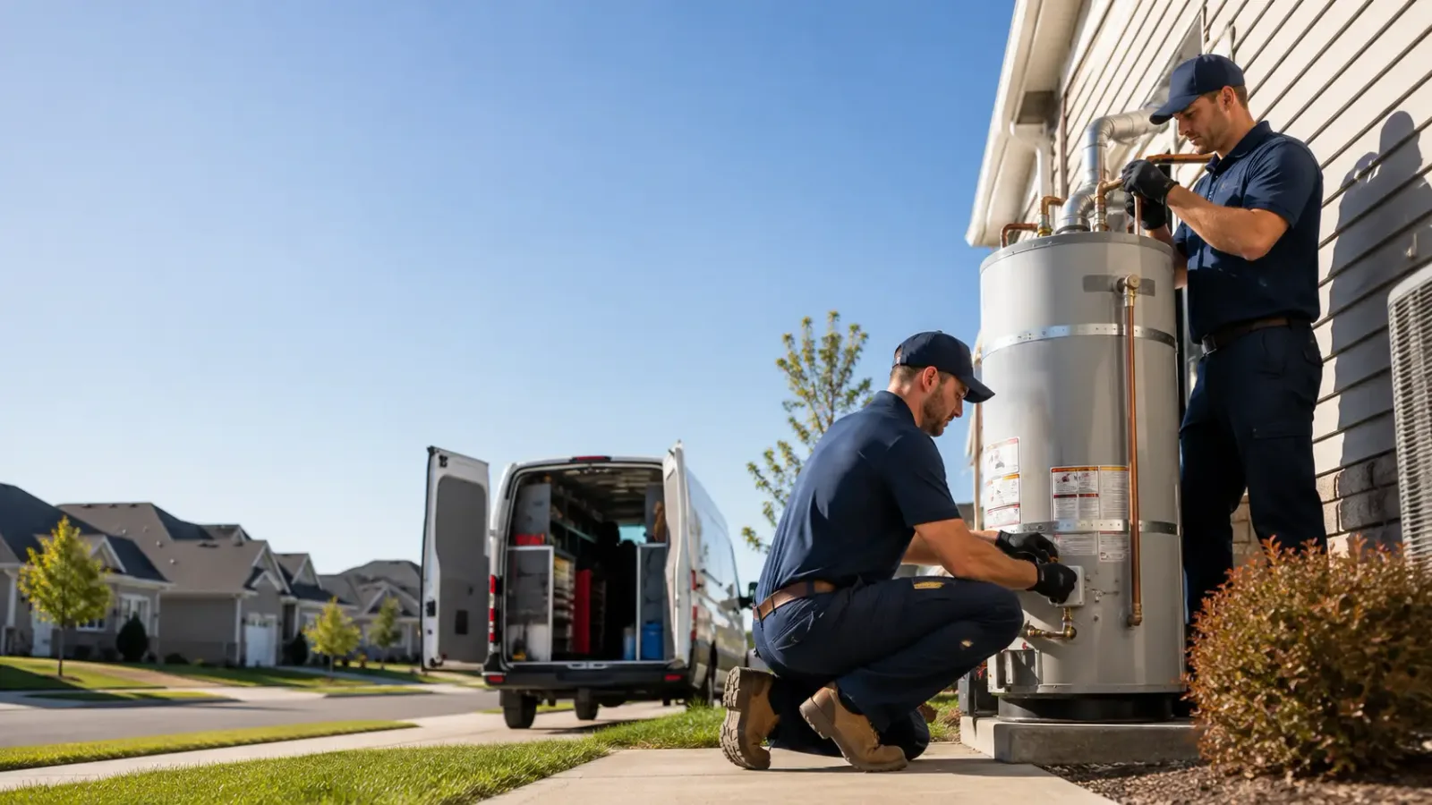 Water Heater Installation in House, NM